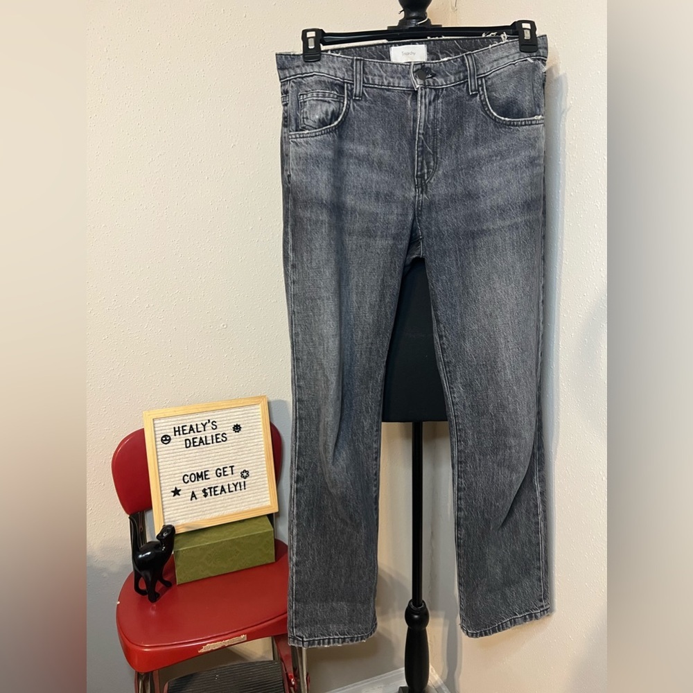 Triarchy Stone Washed Straight Leg Jeans